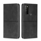 For TCL 30XL 2022 Cow Texture Magnetic Horizontal Flip Leather Phone Case(Black) - 1