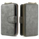 For Galaxy A10 / M10 Detachable Multifunctional Horizontal Flip Leather Case with Card Slots & Zipper Wallet & Photo Frame(Grey) - 1