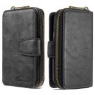 For Galaxy S20 Detachable Multifunctional Horizontal Flip Leather Case with Card Slots & Zipper Wallet & Photo Frame(Black) - 1