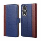 For Honor 80 Pro Ostrich Texture Flip Leather Phone Case(Blue) - 1