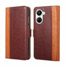 For Huawei nova 10 SE Ostrich Texture Flip Leather Phone Case(Brown) - 1