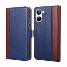 For Realme 10 4G Ostrich Texture Flip Leather Phone Case(Blue) - 1