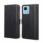 For Realme C30s Ostrich Texture Flip Leather Phone Case(Black) - 1