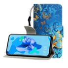 For Huawei Nova 5i / P20 Lite (2019) Colored Drawing Horizontal Flip Leather Case with Holder & Card Slot & Wallet(Jade Butterfly) - 1