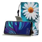 For Huawei Enjoy 9 Colored Drawing Horizontal Flip Leather Case with Holder & Card Slot & Wallet(Chrysanthemum) - 1