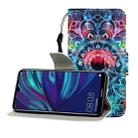 For Huawei Enjoy 9 Colored Drawing Horizontal Flip Leather Case with Holder & Card Slot & Wallet(Mandala) - 1