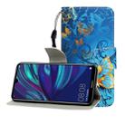 For Huawei Enjoy 9 Colored Drawing Horizontal Flip Leather Case with Holder & Card Slot & Wallet(Jade Butterfly) - 1