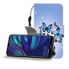 For Huawei Enjoy 9 Colored Drawing Horizontal Flip Leather Case with Holder & Card Slot & Wallet(Many Butterflies) - 1