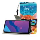 For Huawei Enjoy 10S Colored Drawing Horizontal Flip Leather Case with Holder & Card Slot & Wallet(Underwater Cat) - 1