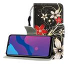For Huawei Enjoy 10S Colored Drawing Horizontal Flip Leather Case with Holder & Card Slot & Wallet(Safflower) - 1