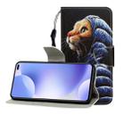 For Xiaomi Redmi K30 Colored Drawing Horizontal Flip Leather Case with Holder & Card Slot & Wallet(Down Jacket Cat) - 1