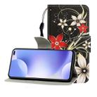 For Xiaomi Redmi K30 Colored Drawing Horizontal Flip Leather Case with Holder & Card Slot & Wallet(Safflower) - 1