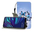 For  Huawei Honor 10i / 20i Colored Drawing Horizontal Flip Leather Case with Holder & Card Slot & Wallet(Many Butterflies) - 1