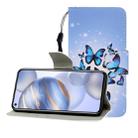 For Huawei Honor 30 Colored Drawing Horizontal Flip Leather Case with Holder & Card Slot & Wallet(Many Butterflies) - 1