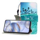For Huawei Honor 30 Pro Colored Drawing Horizontal Flip Leather Case with Holder & Card Slot & Wallet(Coconut Tree) - 1