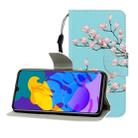 For Huawei Honor Play 4T Pro Colored Drawing Horizontal Flip Leather Case with Holder & Card Slot & Wallet(Magnolia) - 1