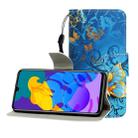 For Huawei Honor Play 4T Pro Colored Drawing Horizontal Flip Leather Case with Holder & Card Slot & Wallet(Jade Butterfly) - 1