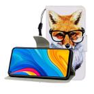 For Huawei Honor Play 3 / Enjoy 10 Colored Drawing Horizontal Flip Leather Case with Holder & Card Slot & Wallet(Fox) - 1