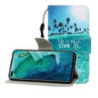 For Huawei Honor V30 / V30 Pro Colored Drawing Horizontal Flip Leather Case with Holder & Card Slot & Wallet(Coconut Tree) - 1