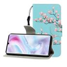 For Xiaomi Note 10 Pro Colored Drawing Horizontal Flip Leather Case with Holder & Card Slot & Wallet(Magnolia) - 1