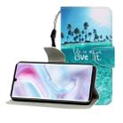 For Xiaomi Note 10 Pro Colored Drawing Horizontal Flip Leather Case with Holder & Card Slot & Wallet(Coconut Tree) - 1