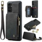 For Samsung Galaxy A13 5G CaseMe C20 Multifunctional RFID Leather Phone Case(Black) - 1
