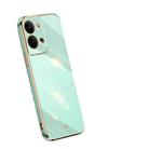 For OPPO Reno9 Pro+ XINLI Straight Edge 6D Electroplate TPU Phone Case(Mint Green) - 1