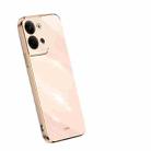 For OPPO Reno9 Pro+ XINLI Straight Edge 6D Electroplate TPU Phone Case(Pink) - 1