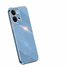 For OPPO Reno9 Pro+ XINLI Straight Edge 6D Electroplate TPU Phone Case(Celestial Blue) - 1