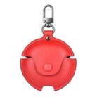 For Huawei FreeBuds 4 Business Leather Earphone Protective Case with Hook(Red) - 1