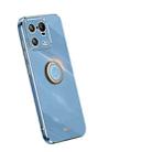 For Xiaomi 13 Pro XINLI Straight Edge 6D Electroplate TPU Phone Case with Ring Holder(Celestial Blue) - 1