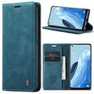 For OPPO Reno7 4G Indonesia/F21 Pro 4G/Reno8 4G CaseMe 013 Multifunctional Horizontal Flip Leather Phone Case(Blue) - 1