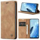 For OPPO Reno7 4G Indonesia/F21 Pro 4G/Reno8 4G CaseMe 013 Multifunctional Horizontal Flip Leather Phone Case(Brown) - 1