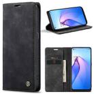 For OPPO Reno8 5G Global CaseMe 013 Multifunctional Horizontal Flip Leather Phone Case(Black) - 1