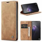 For OPPO Reno8 Pro 5G Global CaseMe 013 Multifunctional Horizontal Flip Leather Phone Case(Brown) - 1