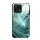 For Xiaomi 13 Marble Pattern Glass Phone Case(Water Waves) - 1