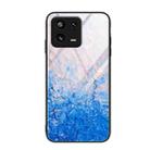 For Xiaomi 13 Marble Pattern Glass Phone Case(Ocean Waves) - 1