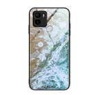 For Xiaomi Redmi A1+ Marble Pattern Glass Phone Case(Beach) - 1