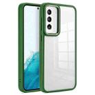 For Samsung Galaxy S23 5G Clear Acrylic Soft TPU Phone Case(Green) - 1