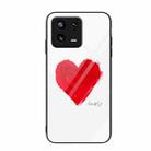 For Xiaomi 13 Colorful Painted Glass Phone Case(Love) - 1