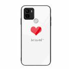 For Xiaomi Redmi A1+ Colorful Painted Glass Phone Case(Red Heart) - 1