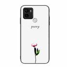 For Xiaomi Redmi A1+ Colorful Painted Glass Phone Case(Peony) - 1