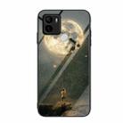 For Xiaomi Redmi A1+ Colorful Painted Glass Phone Case(Moon) - 1