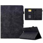 For 8 inch Tablets Tower Embossed Leather Tablet Case(Black) - 1