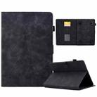 For 10 inch Tablets Tower Embossed Leather Tablet Case(Black) - 1