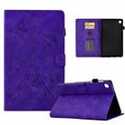 For Samsung Galaxy Tab A 8.0 2019 T290 Tower Embossed Leather Tablet Case(Purple) - 1