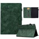 For Huawei MediaPad T5 Tower Embossed Leather Tablet Case(Green) - 1