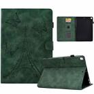 For iPad 10.2 2021/2020/2019 / 10.5 2019/2017 Tower Embossed Leather Smart Tablet Case(Green) - 1