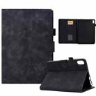 For iPad 2025 / 2022 Tower Embossed Leather Smart Tablet Case(Black) - 1