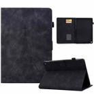 For Amazon Kindle Fire HD10 2021 Tower Embossed Leather Smart Tablet Case(Black) - 1